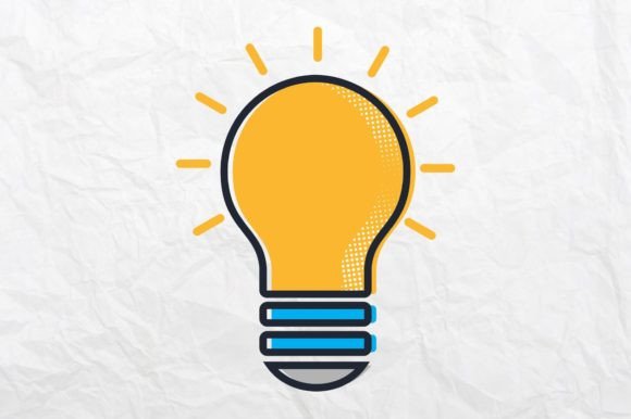 Download Lightbulb Icon Easy Editable Design - Editable design Collection