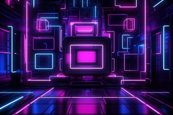 Download Cyberpunk Neon Effects Neon Background - Cyber Collection