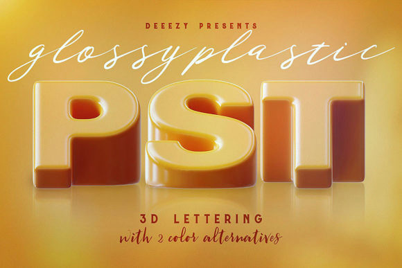 Download Glossy Plastic – 3D Lettering - 3d letter Collection