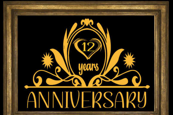 Download 12 Years Anniversary Editable Design - Editable design Collection
