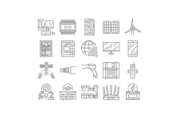Download Industry Cybernetics Sensors Icons Set V - Cyber Collection