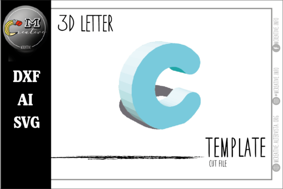 Download 3D Letter Rounded: C - 3d letter Collection