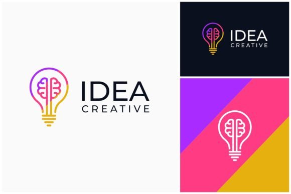 Download Brain Light Bulb Creative Idea Logo - Creative Collection