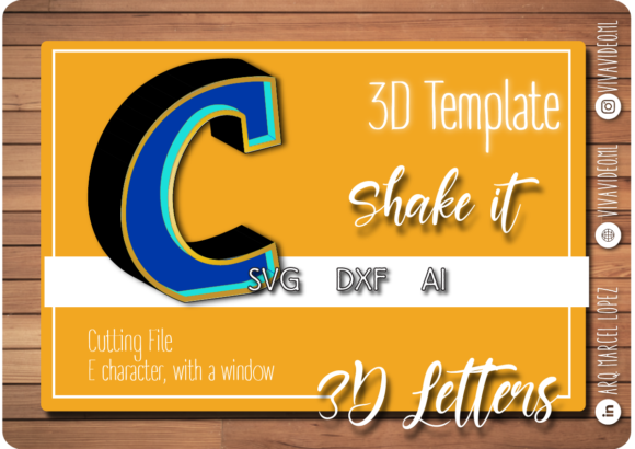 Download 3D Letter with Window: C - 3d letter Collection
