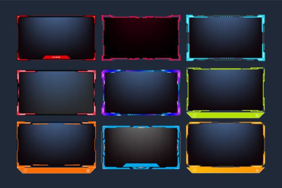 Download Broadcast Screen Interface Set Vector - Screen interface Collection