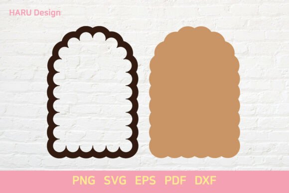 Download Scallop Shape Arch Frame Sign Label - Frame Collection