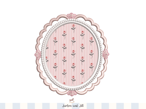 Download Oval Applique Embroidery Frame Design - Frame Collection