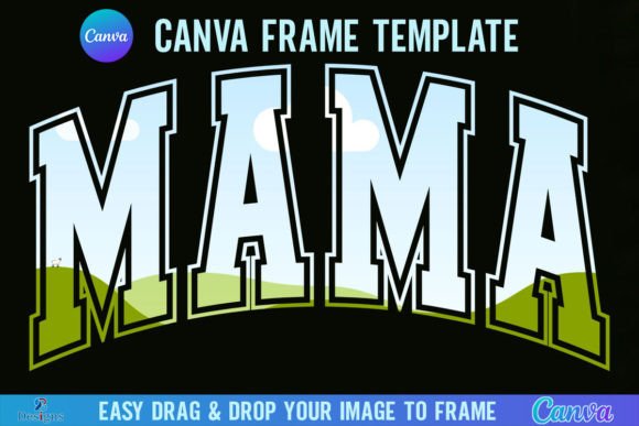 Download Mama Varsity Canva Template Frame Design - Frame Collection
