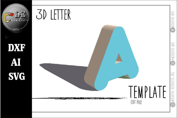 Download 3D Letter Rounded: a - 3d letter Collection