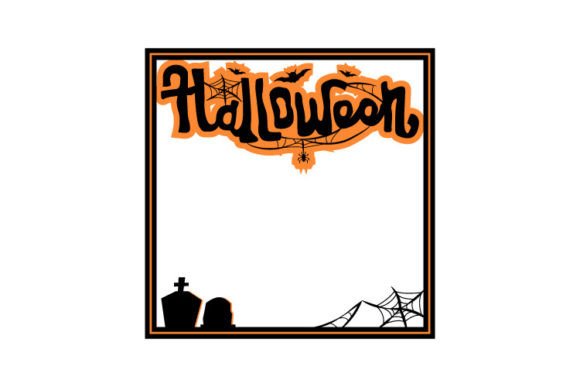 Download Creepy Halloween Square Frame Design - Frame Collection
