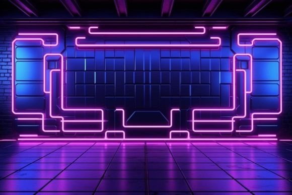 Download Cyberpunk Neon Effects Neon Background - Cyber Collection
