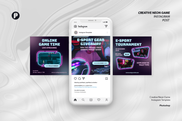 Download Creative Neon Game Instagram - Creative Collection