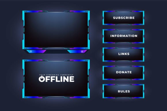 Download Online Gamer Screen Interface Vector - Premium Resources