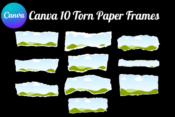 Download Canva Torn Paper Ripped Frame Template - Frame Collection