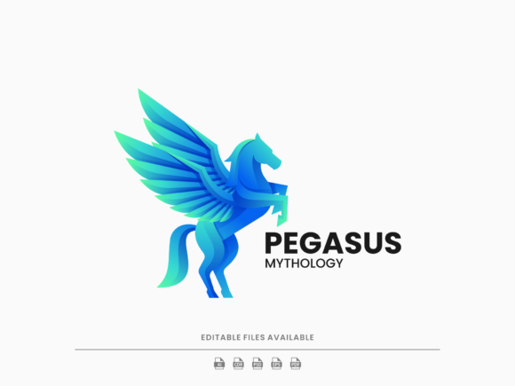 Download Pegasus Mythology Gradient Logo - Premium Resources