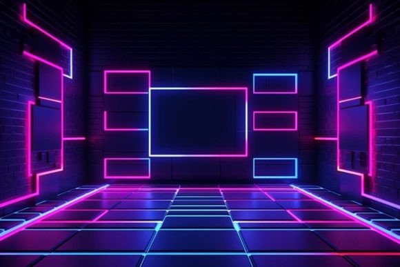 Download Cyberpunk Neon Effects Neon Background - Cyber Collection