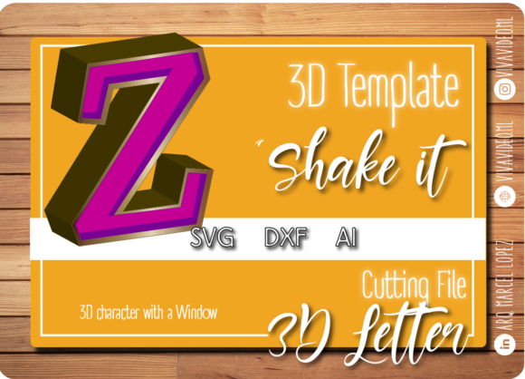 Download 3D Letter with Window: Z - 3d letter Collection